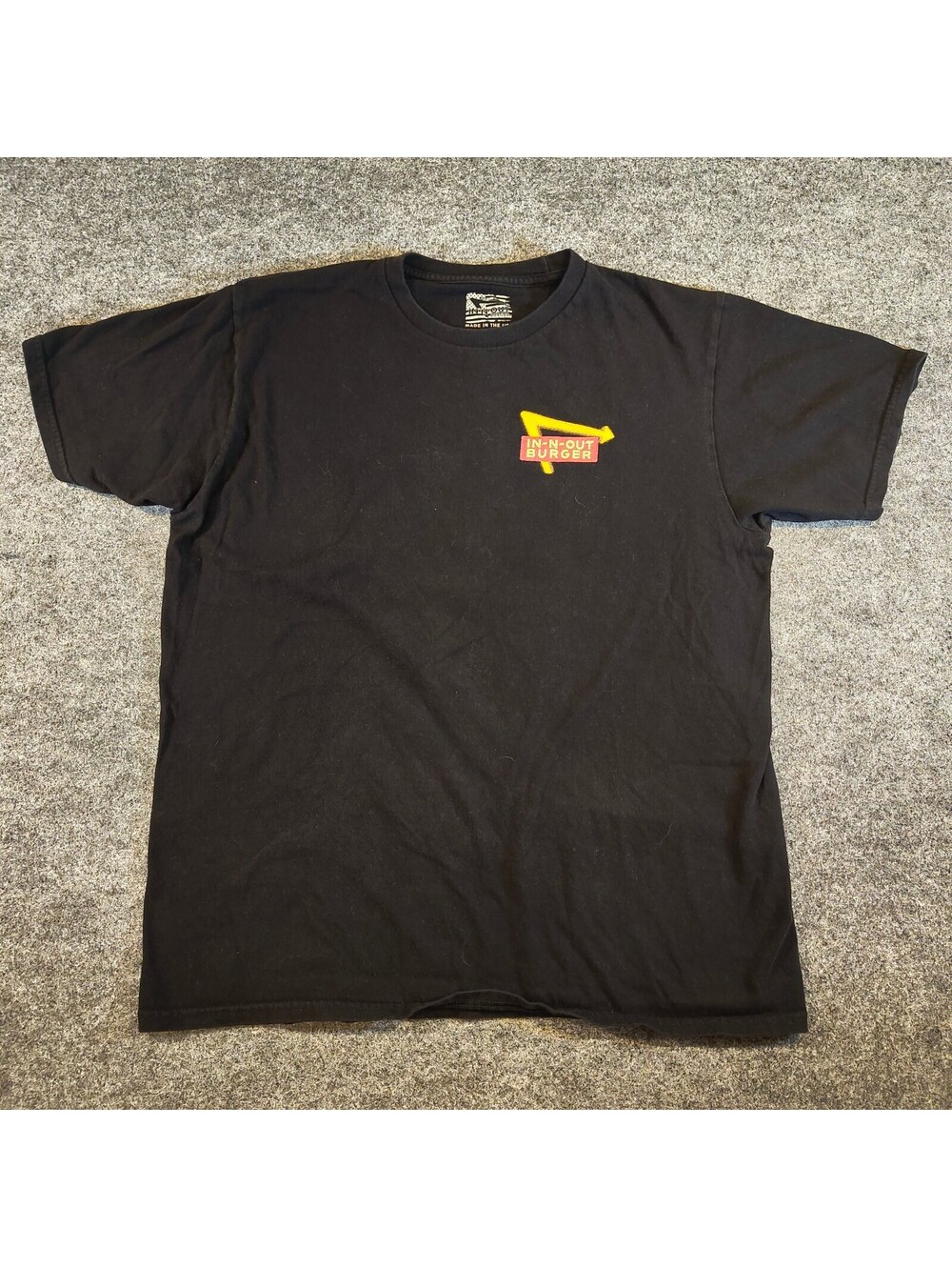 In-N-Out Burger 75th Anniversary 1948-2023 Black Graphic T-Shirt Men's Size L